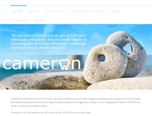 Tablet Screenshot of cameronorthodontics.com